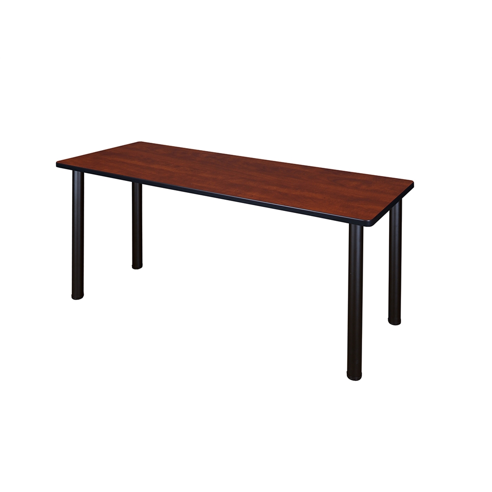 66" x 24" Kee Training Table- Cherry/ Black. Picture 1