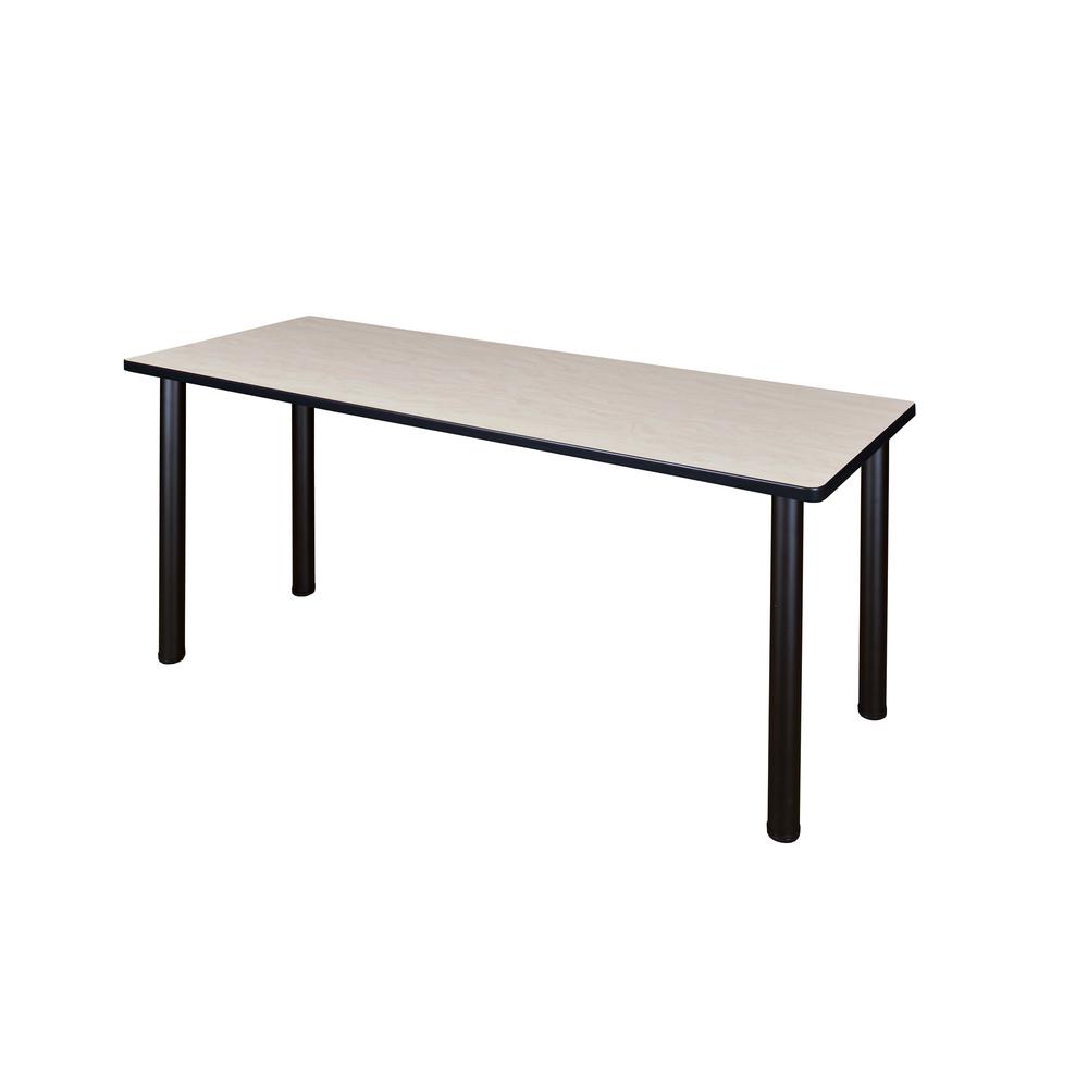 66" x 24" Kee Training Table- Maple/ Black. Picture 1
