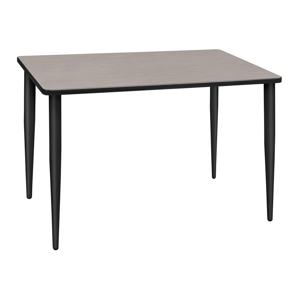 42" x 24" Kahlo Tapered Leg Table- Maple/ Black. Picture 1