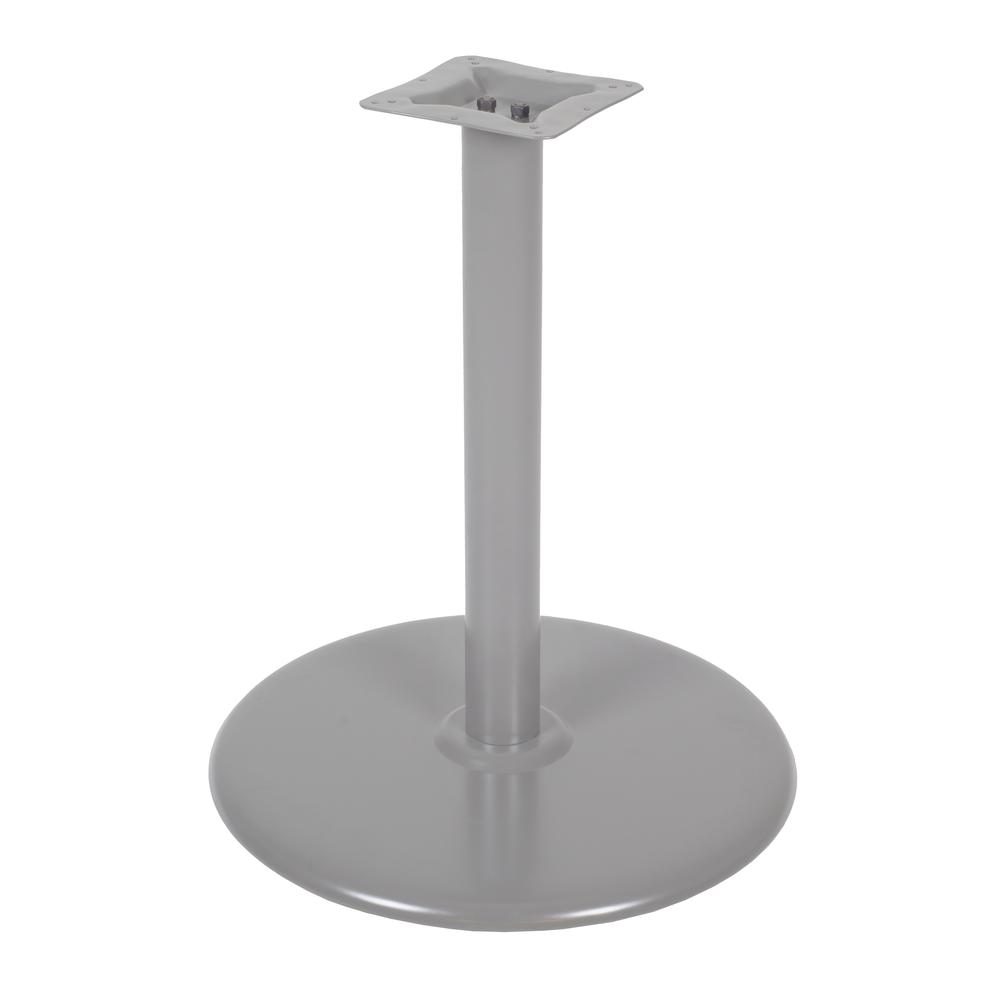 Via Platter Base for 30-42" Table Tops- Grey. Picture 1