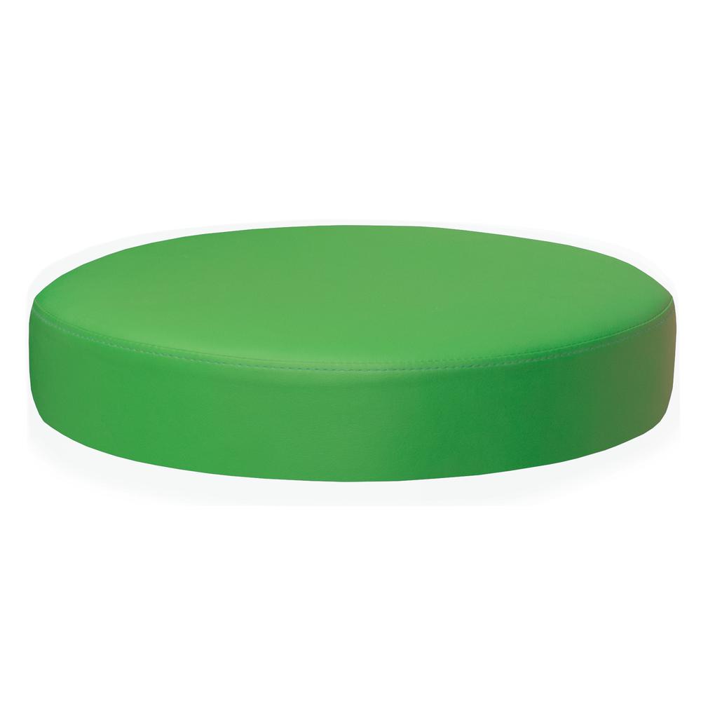 Eric Low Round Ottoman- Envy Green. Picture 1