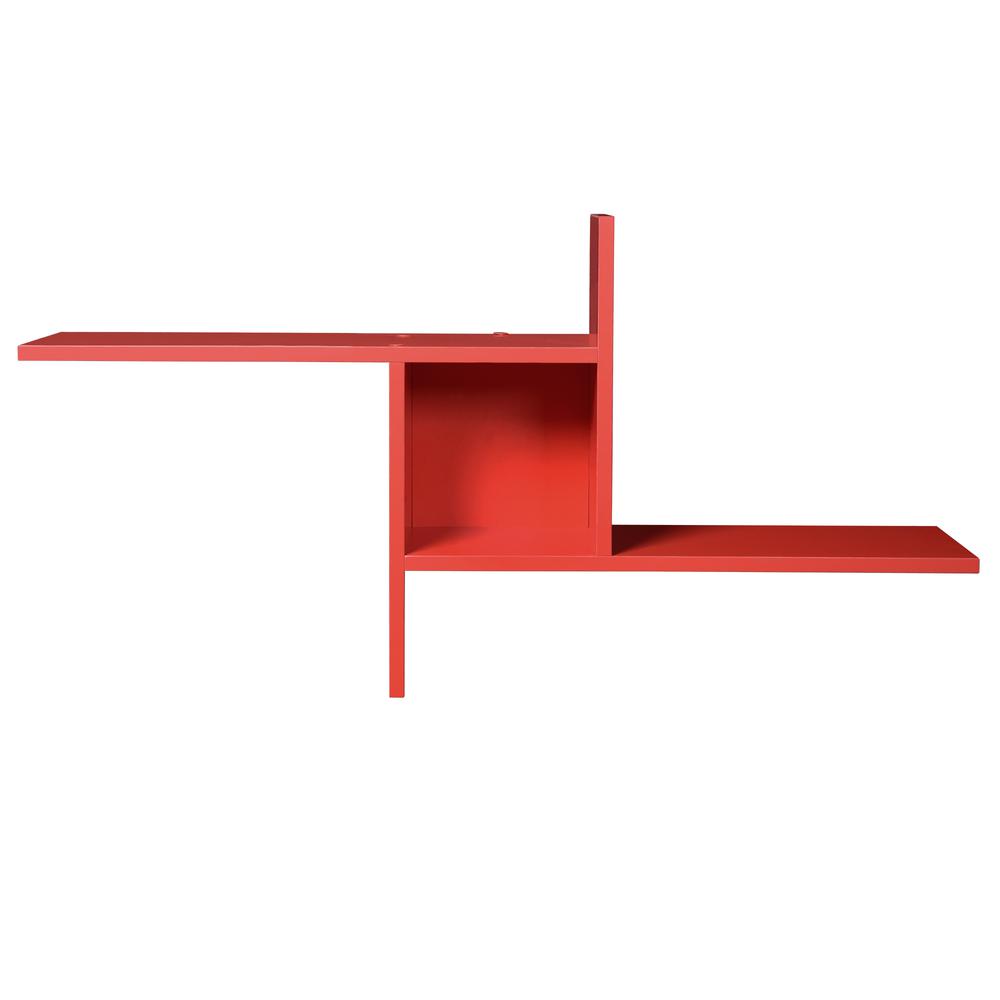 Niche Lux Tiered Wall Shelf - Red. Picture 3