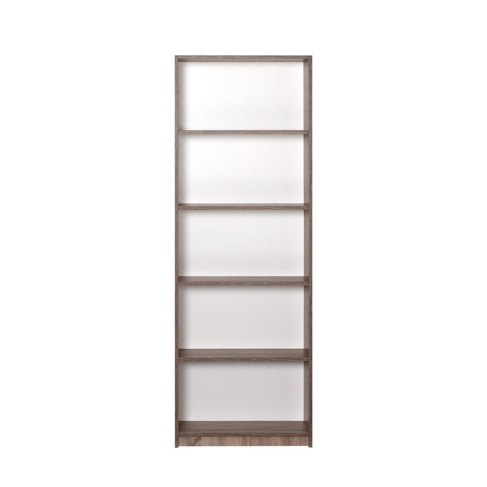 Niche Lux 5 Shelf Bookcase - Latte. Picture 3