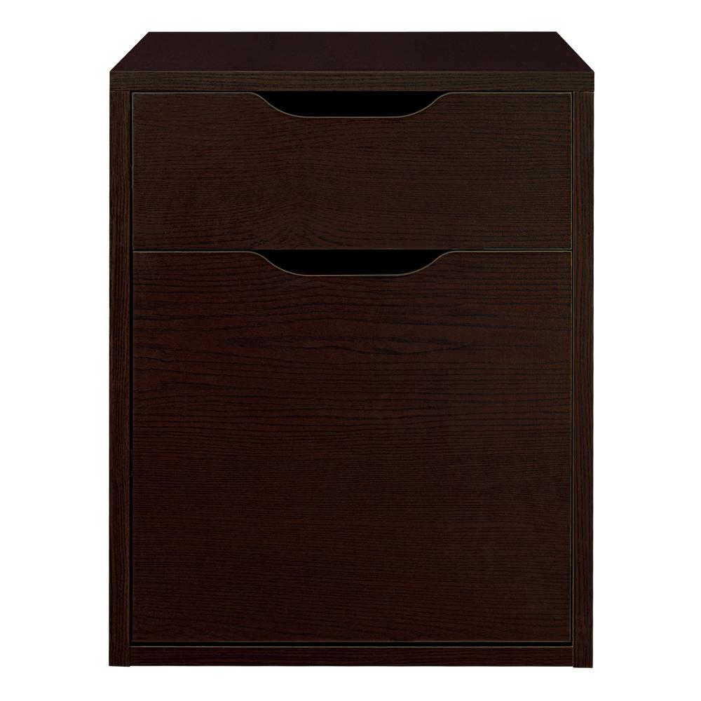 Niche Mod Freestanding Box File Pedestal with no Tools Assembly- Truffle. Picture 4