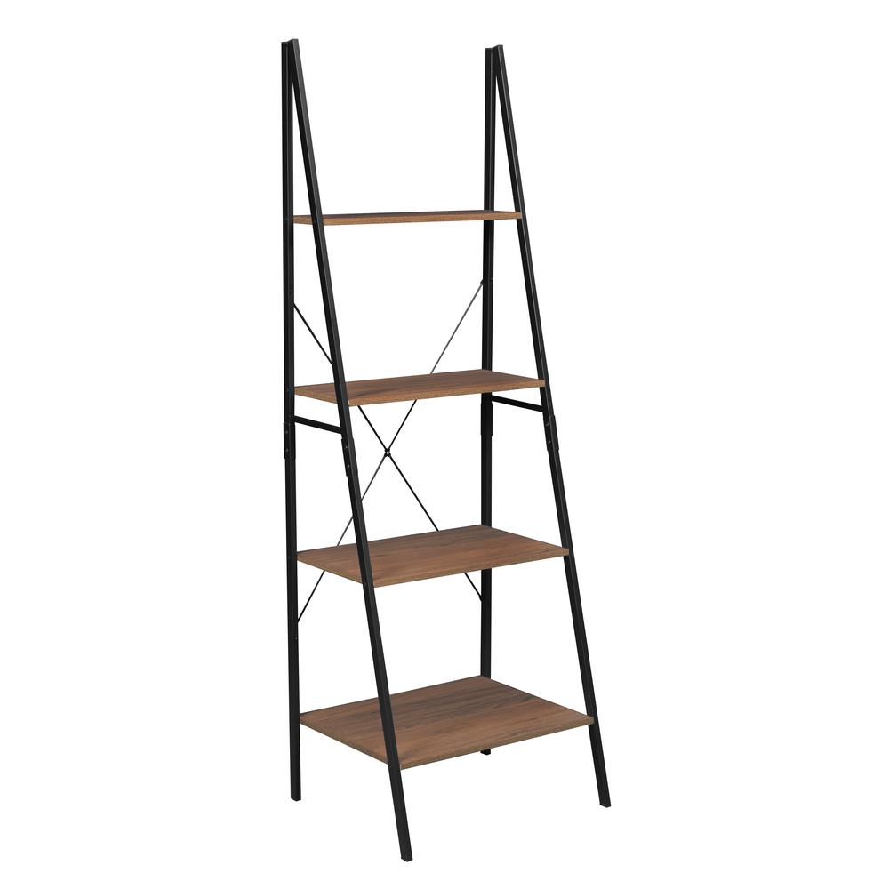 Niche Soho 72" Ladder Bookcase- Urban Walnut. Picture 1