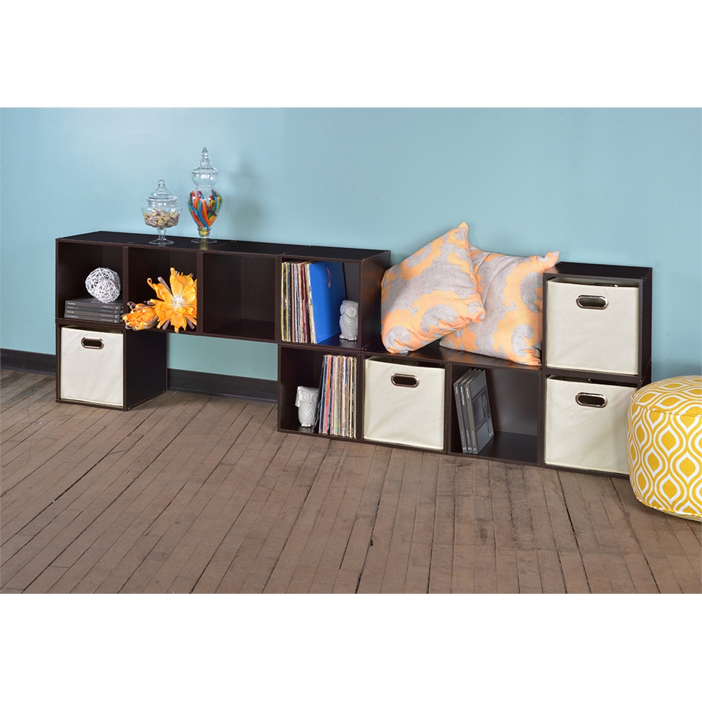 Cubo Stackable Storage Cube - Truffle. Picture 5
