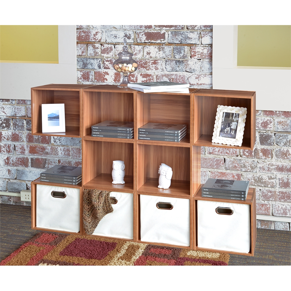 Cubo Stackable Storage Cube - Warm Cherry. Picture 7