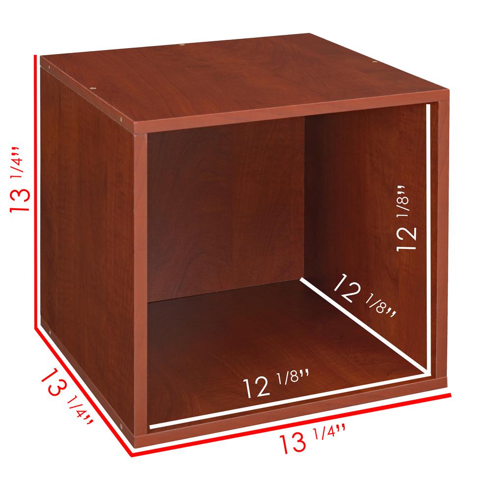 Niche Cubo Storage Set- 1 Full Cube/2 Half Cubes with Foldable Storage Bins- Cherry/White. Picture 5