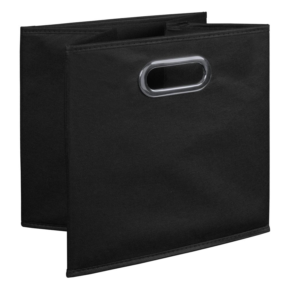 Niche Cubo Storage Set- 3 Full Cubes/6 Half Cubes with Foldable Storage Bins- Truffle/Black. Picture 4