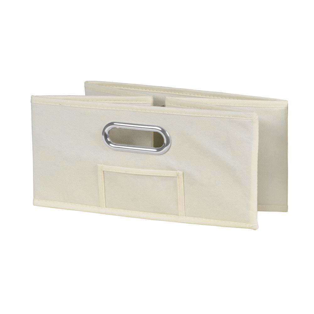 Niche Cubo Storage Set- 4 Full Cubes/8 Half Cubes with Foldable Storage Bins- Truffle/Natural. Picture 5