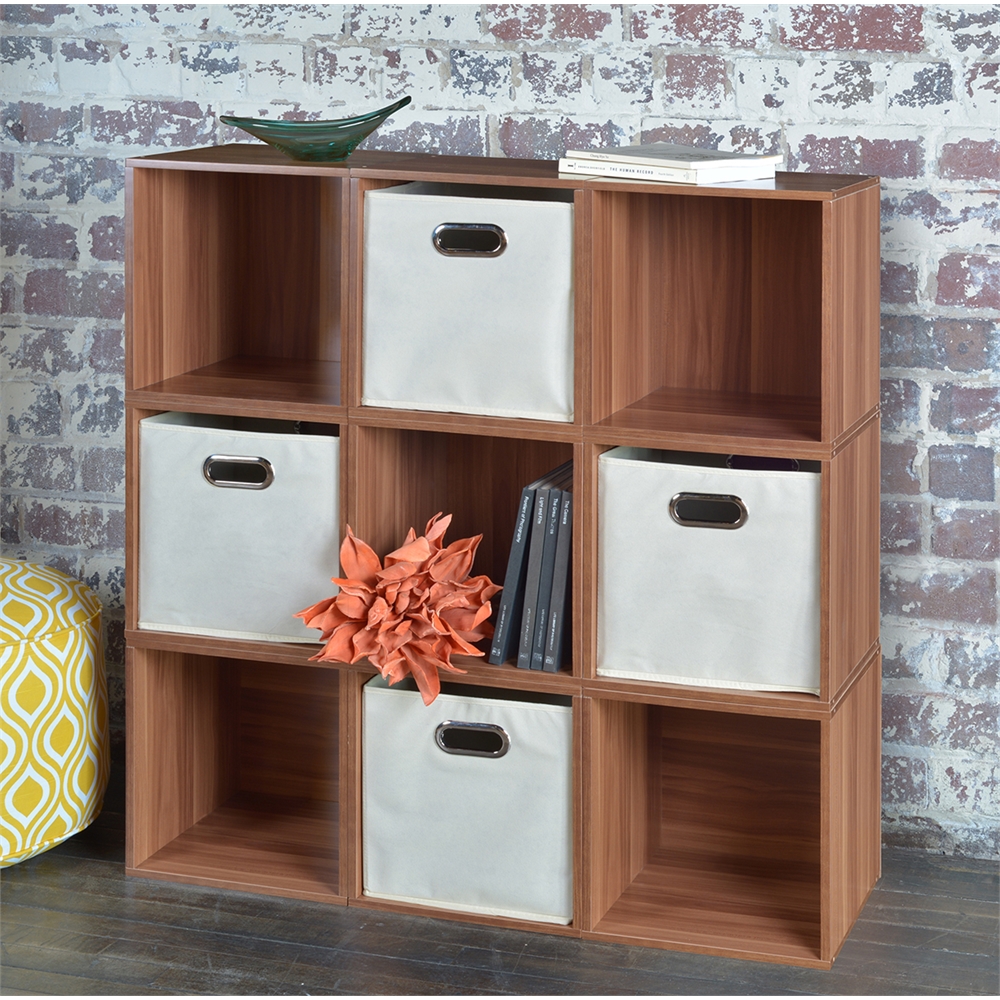 Cubo Stackable Storage Cube - Warm Cherry. Picture 5