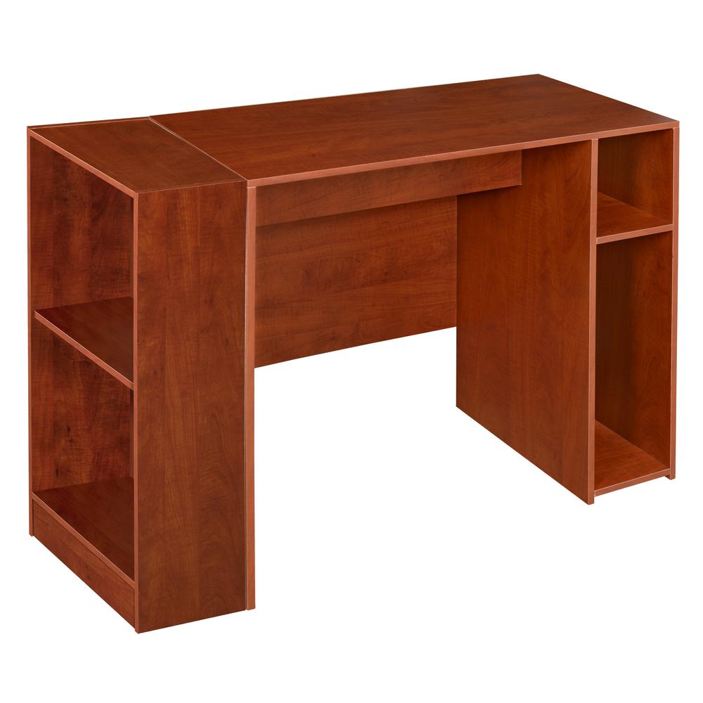 Niche Mod 31" Desk with 2 shelf Bookcase - Cherry. Picture 1
