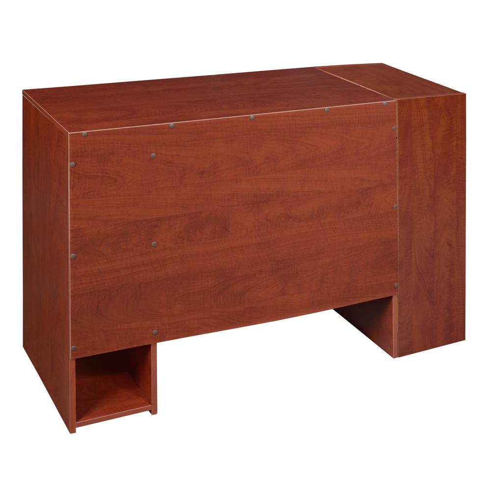 Niche Mod 31" Desk with 2 shelf Bookcase - Cherry. Picture 2