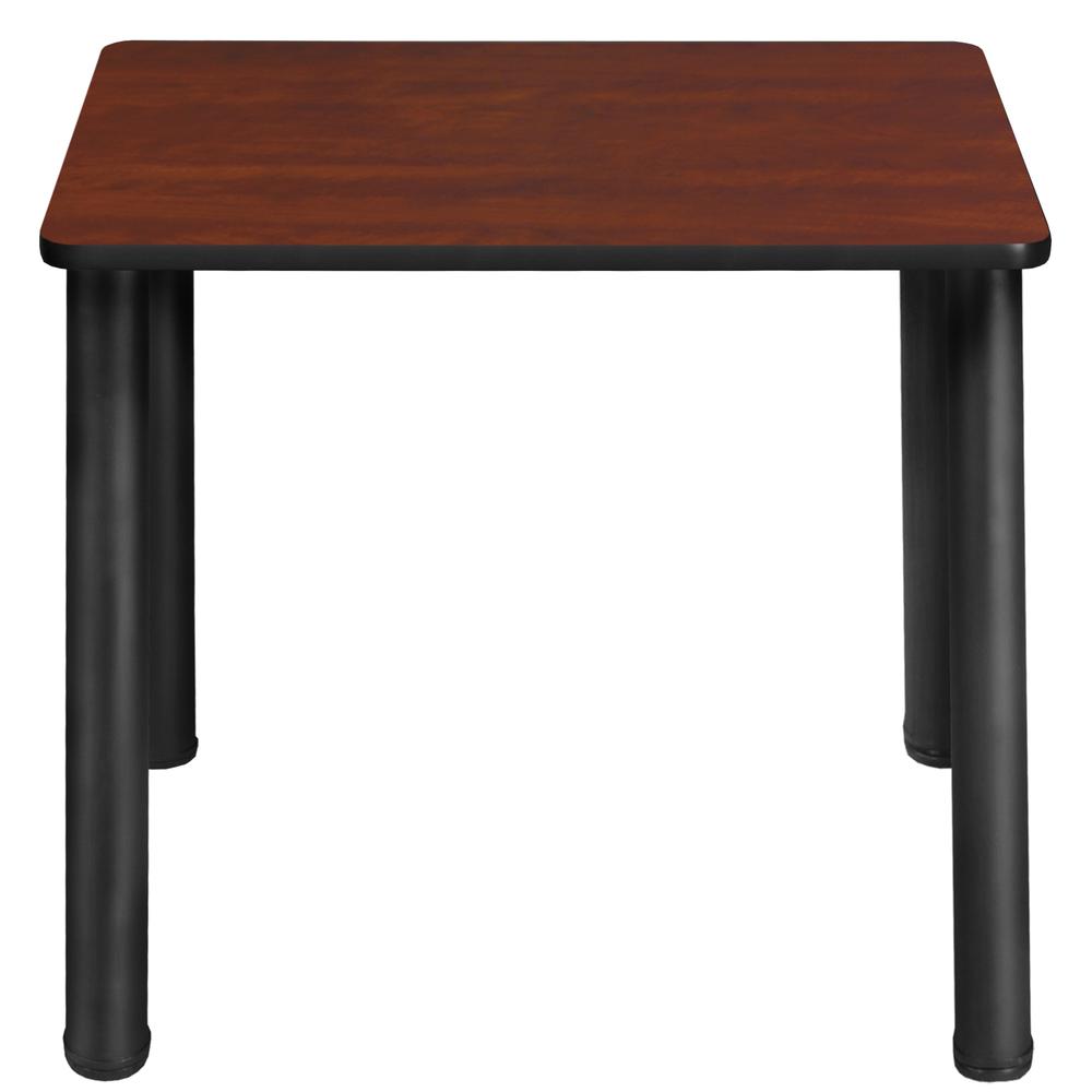 18.5" x 26" Rectangle Desk - Cherry/ Black. Picture 2