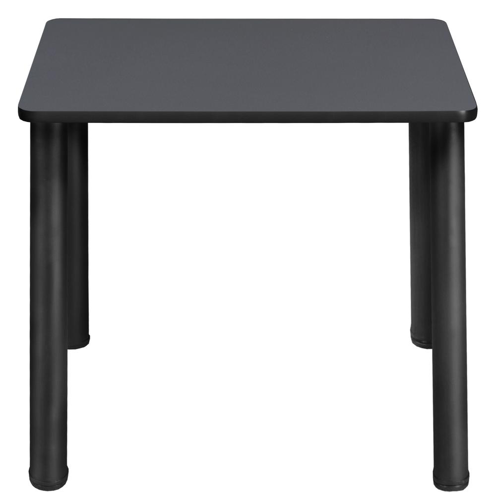 18.5" x 26" Rectangle Desk - Grey/ Black. Picture 2