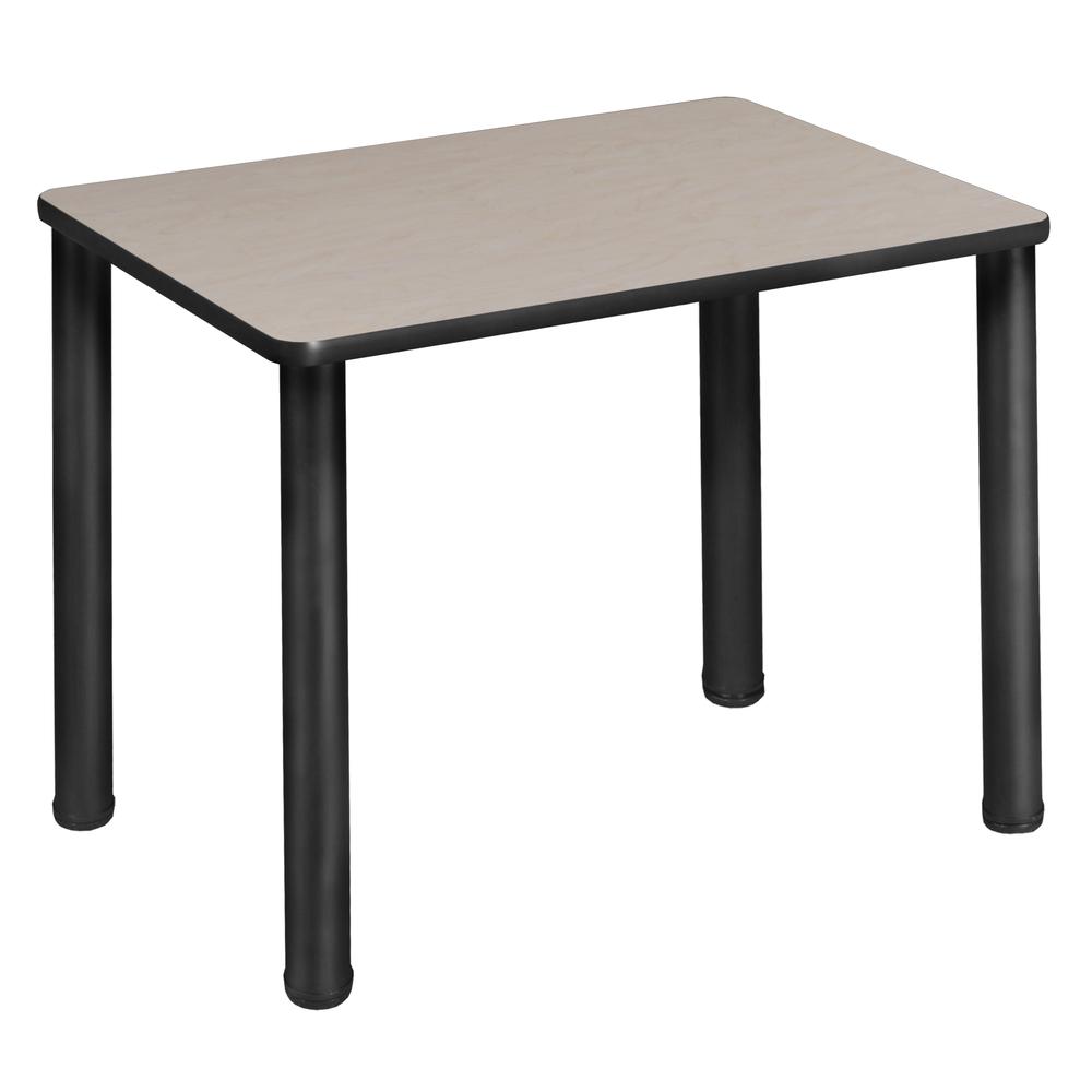 18.5" x 26" Rectangle Desk - Maple/ Black. The main picture.