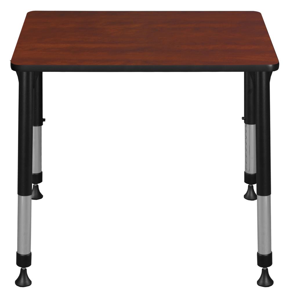 18.5" x 26" Rectangle Height Adjustable School Desk- Cherry. Picture 2