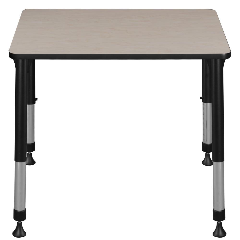 18.5" x 26" Rectangle Height Adjustable School Desk- Maple. Picture 2