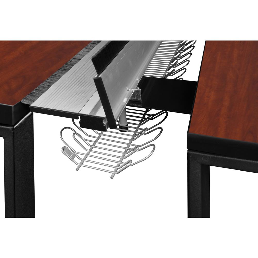 Structure 72" x 24" Benching System - Cherry/ Black. Picture 5