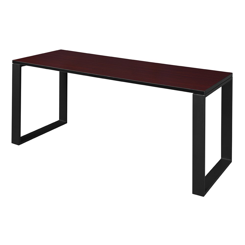 Structure 60" x 24" Training Table- Mahogany/Black. Picture 1