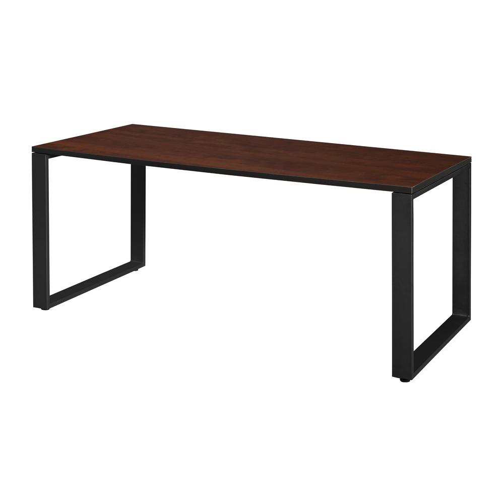 Structure 66" x 30" Training Table- Cherry/Black. Picture 1