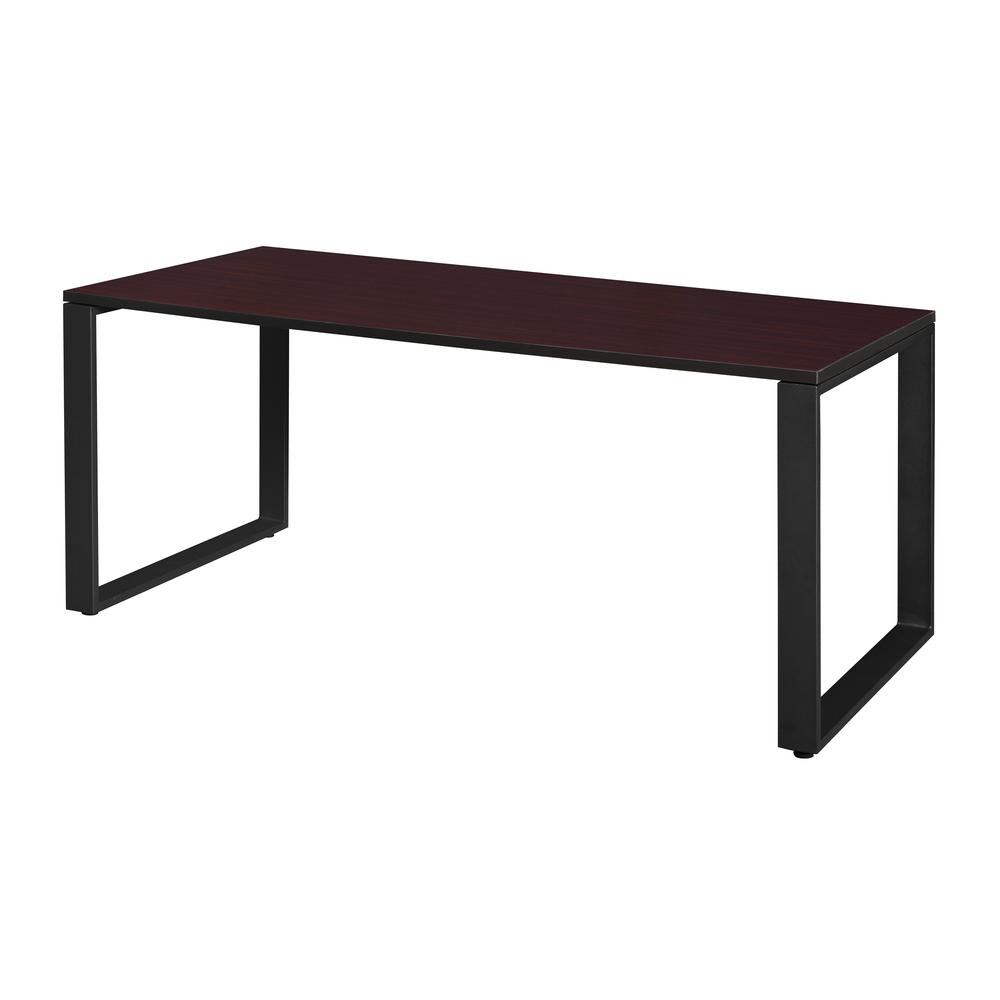 Structure 66" x 30" Training Table- Mahogany/Black. Picture 1