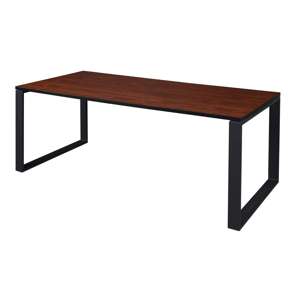 Structure 66" x 36" Training Table- Cherry/Black. Picture 1