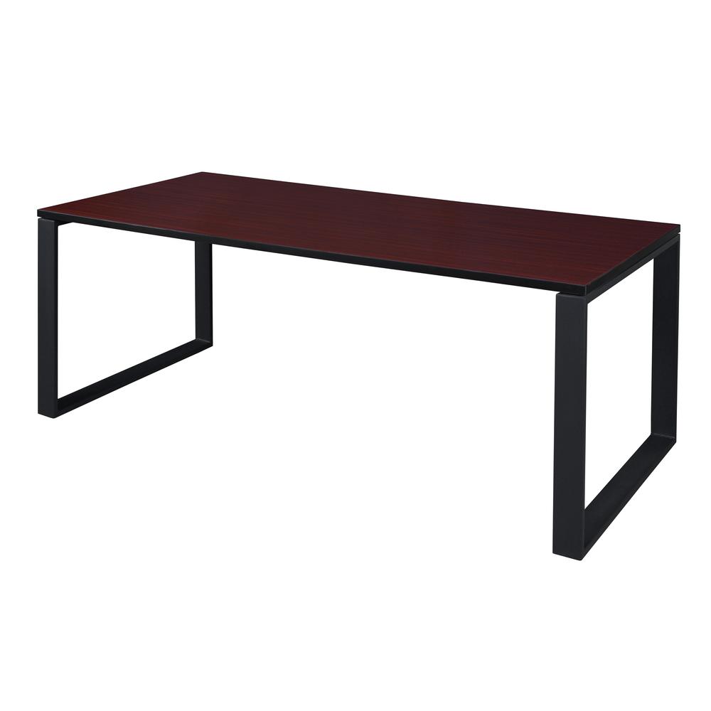 Structure 66" x 36" Training Table- Mahogany/Black. Picture 1