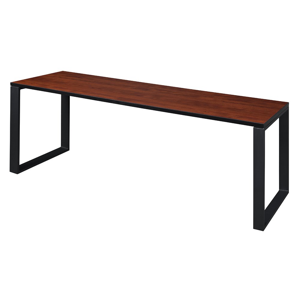 Structure 72" x 24" Training Table- Cherry/Black. Picture 1
