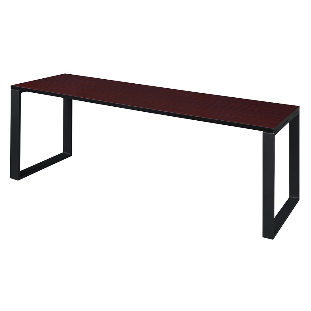 Structure 72" x 24" Training Table- Mahogany/Black. Picture 1