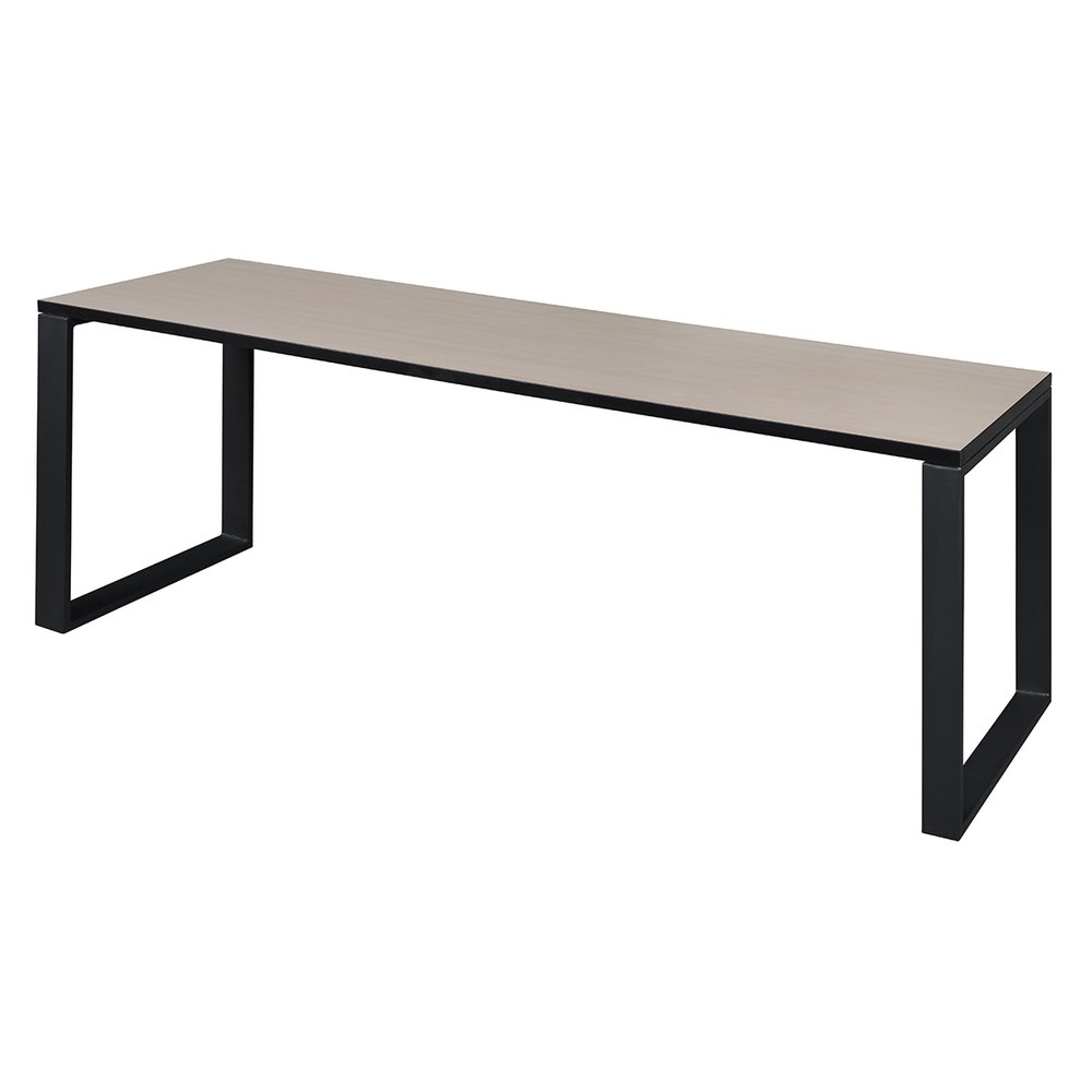 Structure 72" x 24" Training Table- Maple/Black. Picture 1