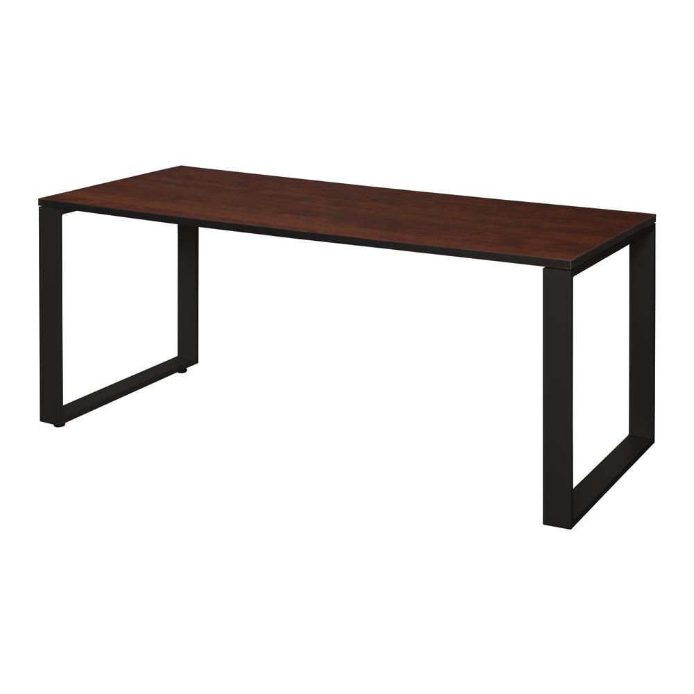 Structure 72" x 30" Training Table- Cherry/Black. Picture 1