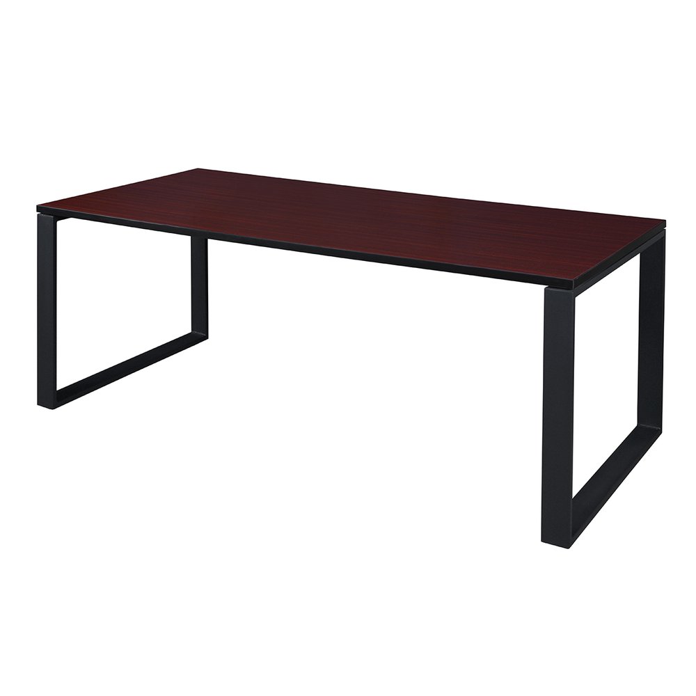 Structure 72" x 36" Training Table- Mahogany/Black. Picture 1