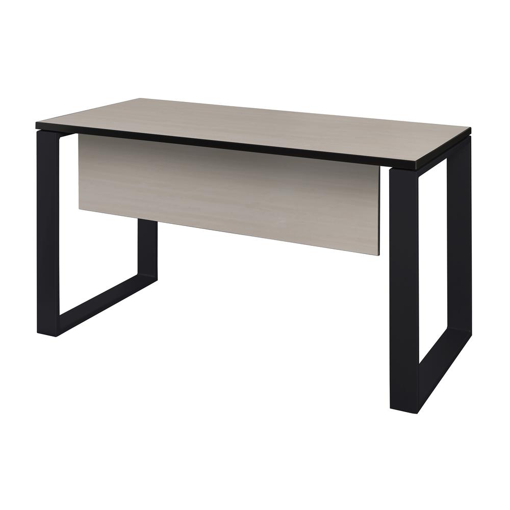 Structure 42" x 24" Training Table with Modesty Panel- Maple/Black. The main picture.