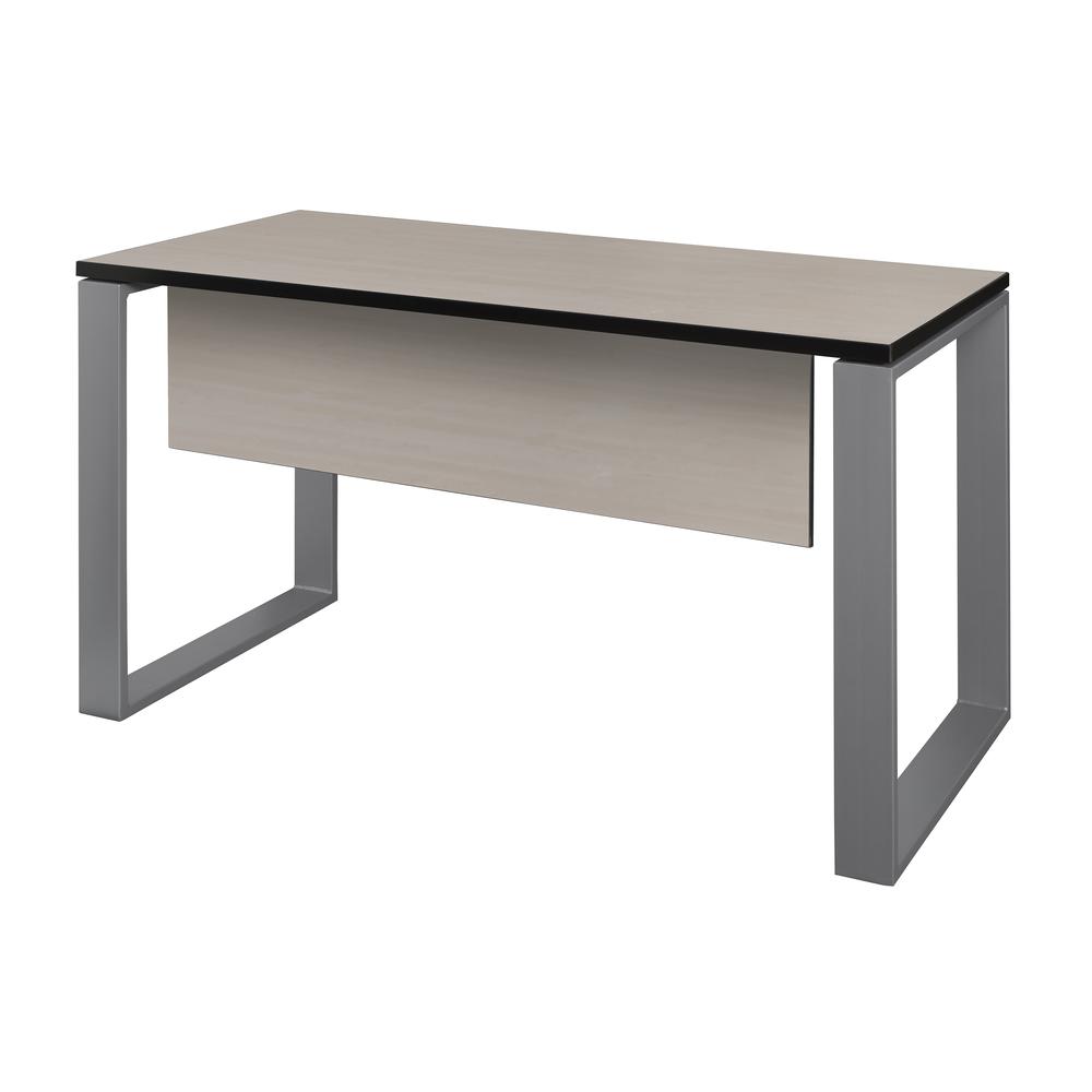 Regency Structure 48 x 24 in. Seminar Training Table with Modesty Panel- Maple/Grey. Picture 1
