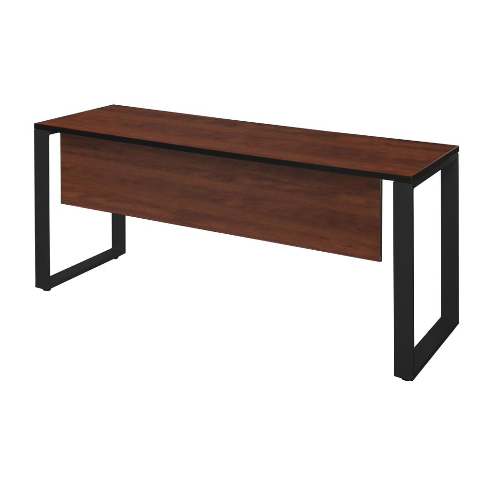 Structure 60" x 24" Training Table with Modesty Panel- Cherry/Black. The main picture.