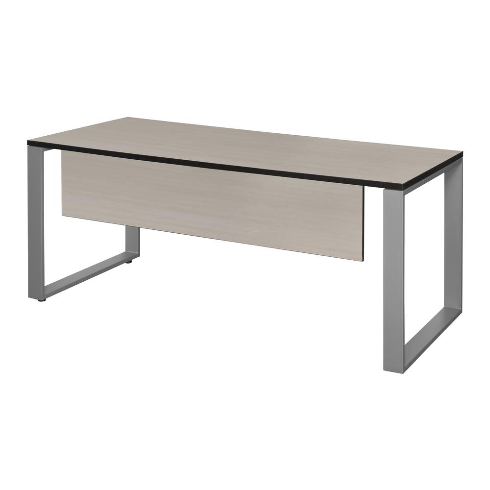 Regency Structure 60 x 30 in. Seminar Training Table with Modesty Panel- Maple/ Grey. Picture 1
