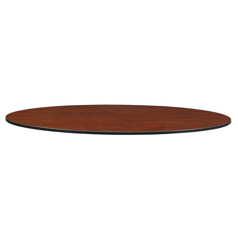 Structure 72" x 36" Oval Table Top - Cherry/ Maple. Picture 3