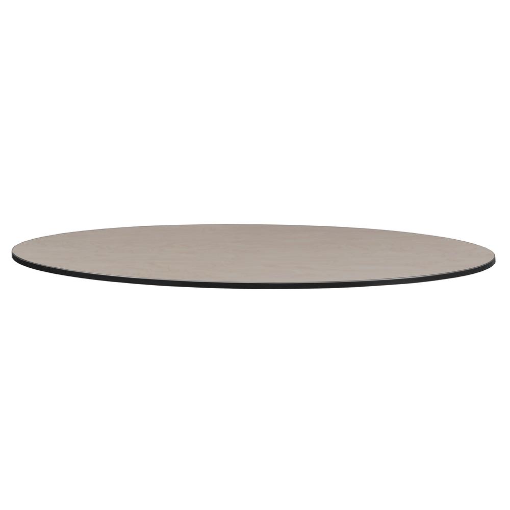 Structure 72" x 36" Oval Table Top - Cherry/ Maple. Picture 4