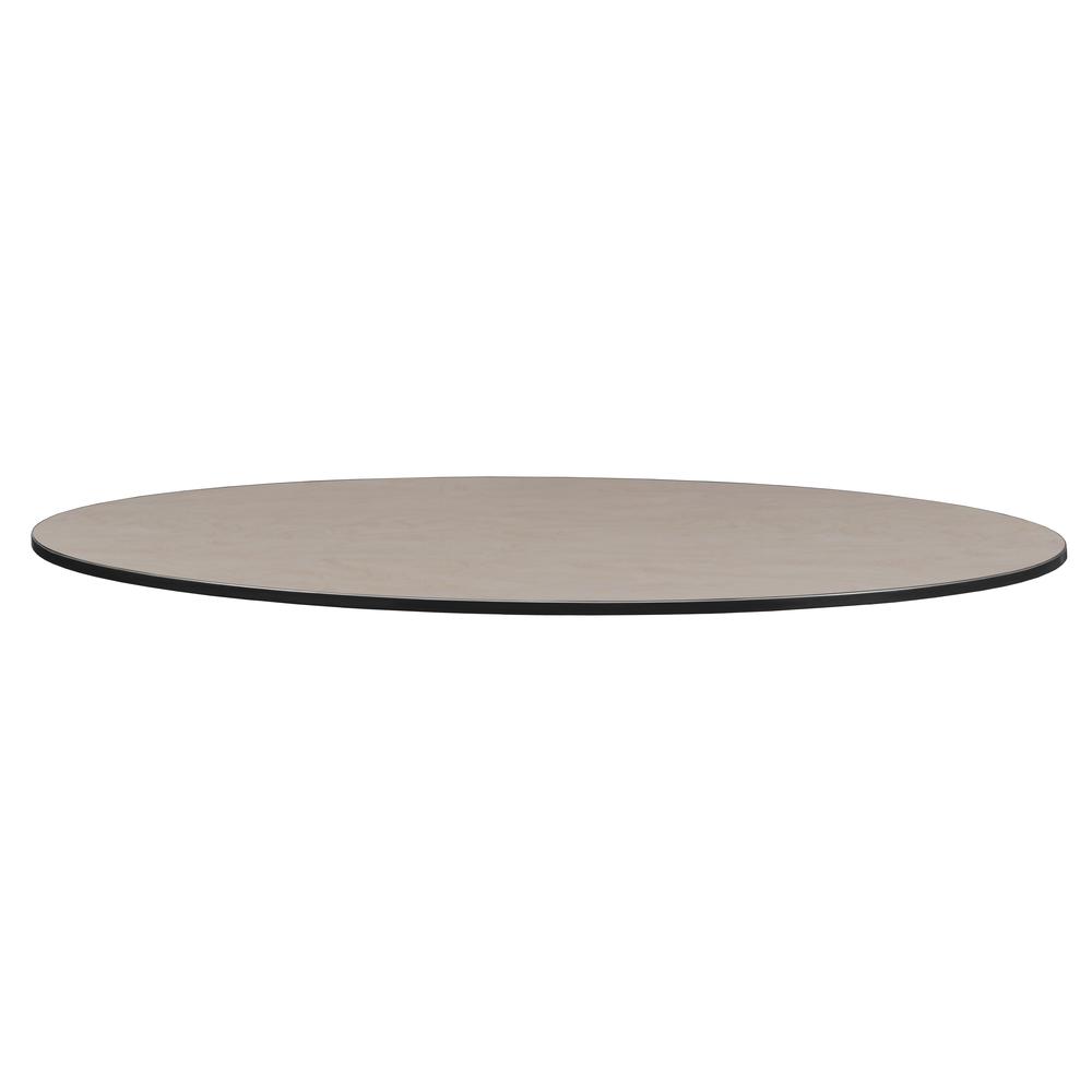 Structure 78" x 42" Oval Table Top- Cherry/ Maple. Picture 4