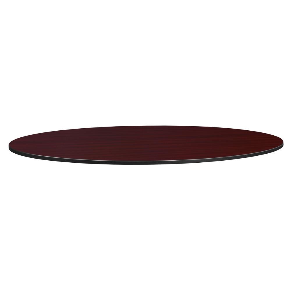 Structure 78" x 42" Oval Table Top- Mahogany/ Mocha Walnut. The main picture.