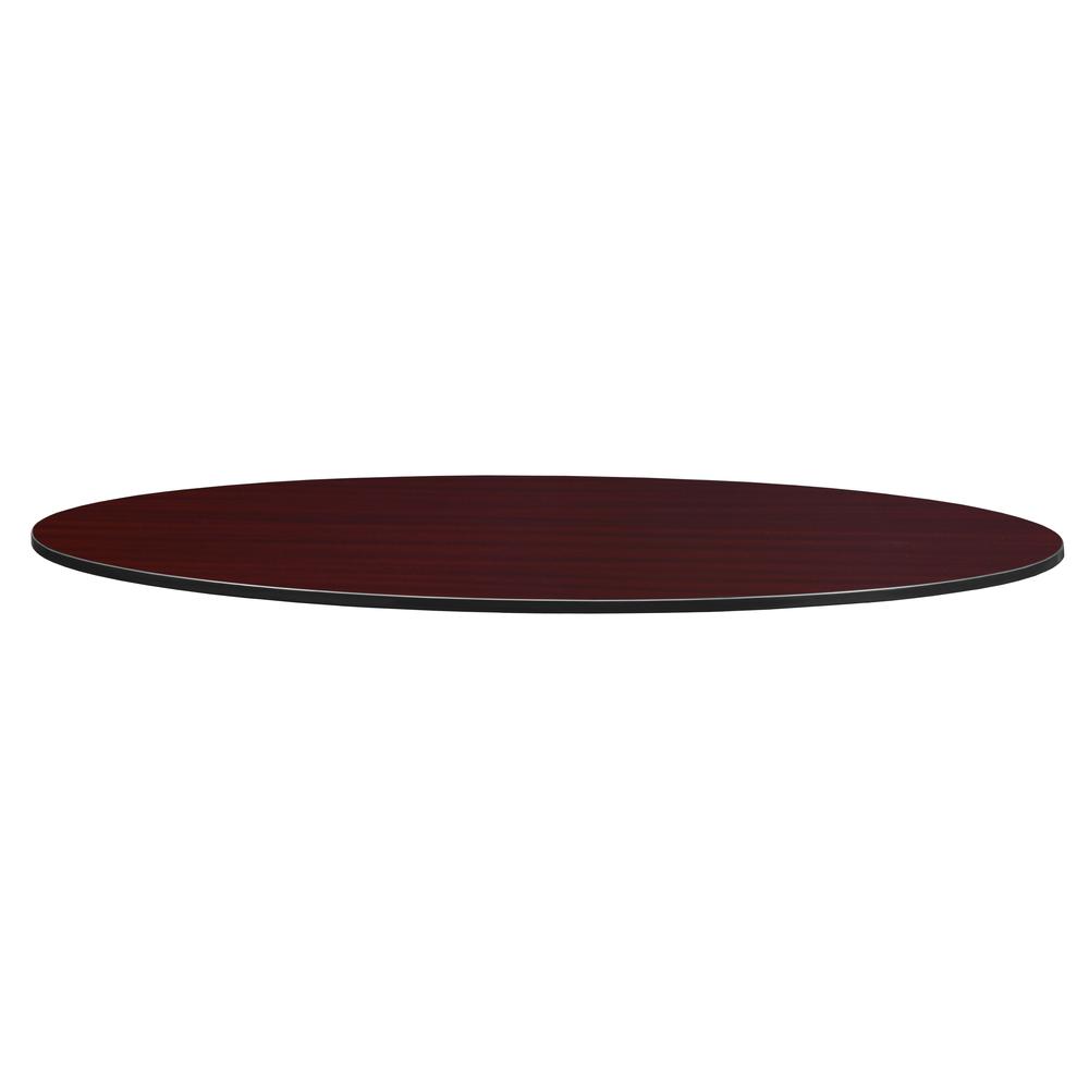 Structure 78" x 42" Oval Table Top- Mahogany/ Mocha Walnut. Picture 3
