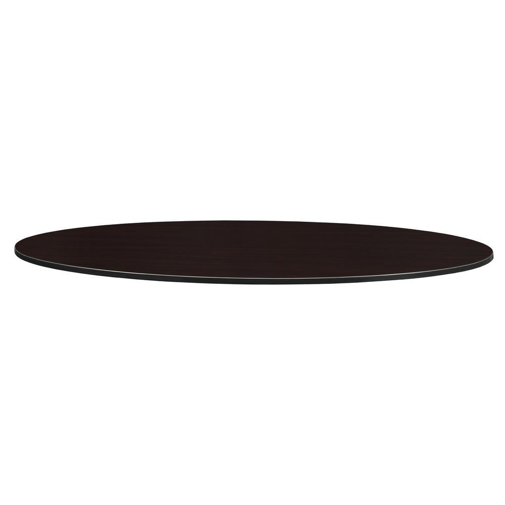 Structure 78" x 42" Oval Table Top- Mahogany/ Mocha Walnut. Picture 4