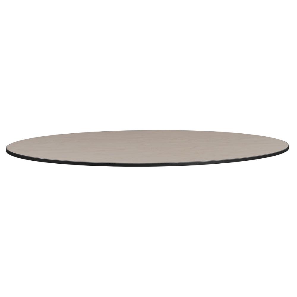 Structure 96" x 48" Oval Table Top- Cherry/Maple. Picture 2
