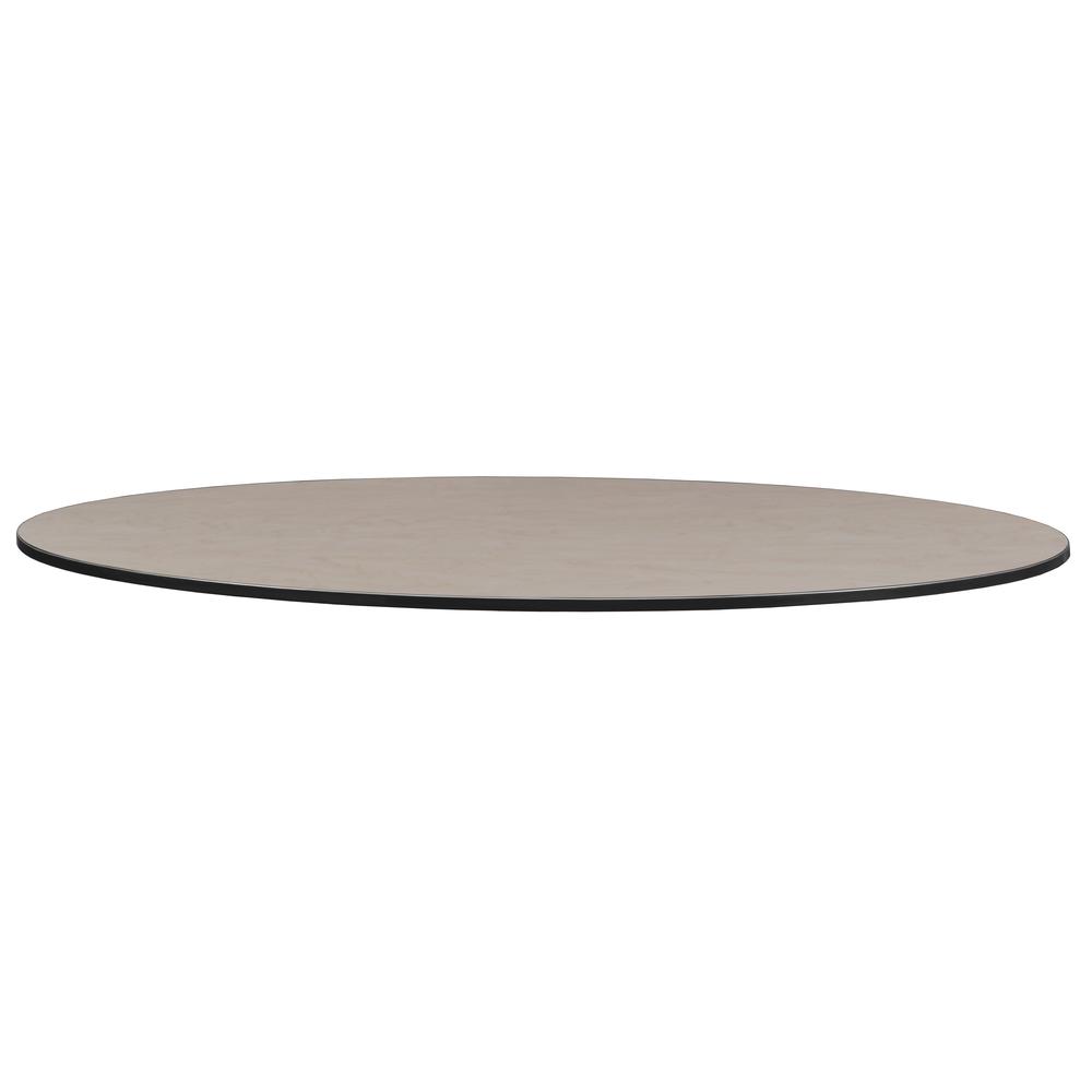 Structure 96" x 48" Oval Table Top- Cherry/Maple. Picture 4