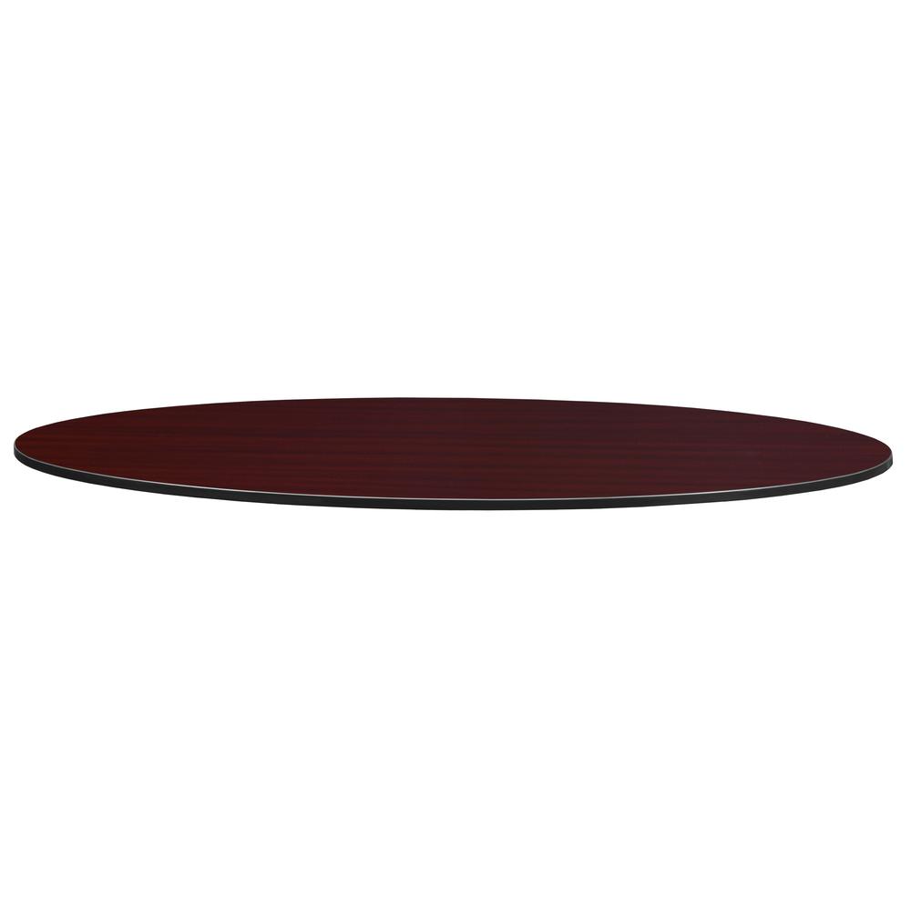 Structure 96" x 48" Oval Table Top- Mahogany/ Mocha Walnut. Picture 3