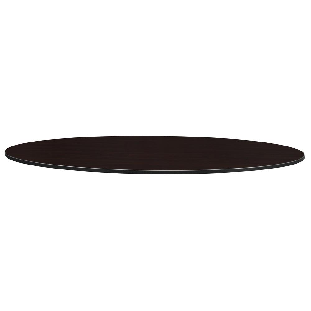 Structure 96" x 48" Oval Table Top- Mahogany/ Mocha Walnut. Picture 4