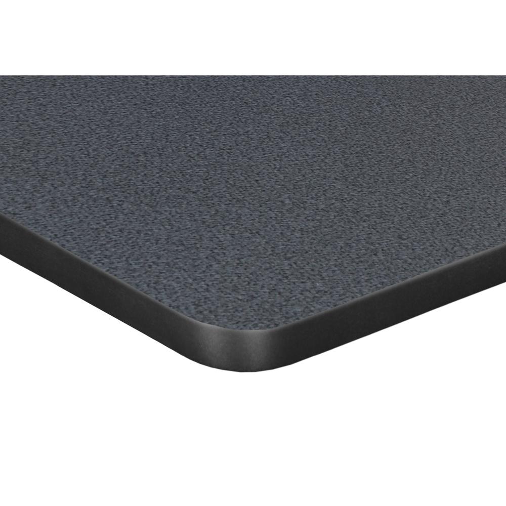 Kee 30" Square Slim Table - Grey/ Black. Picture 2