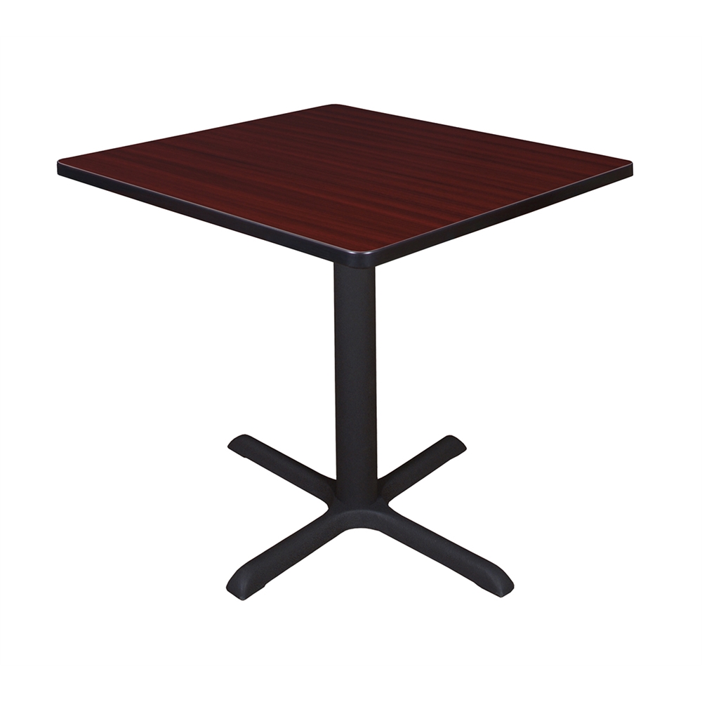 Cain 30" Square Breakroom Table- Mahogany. Picture 1