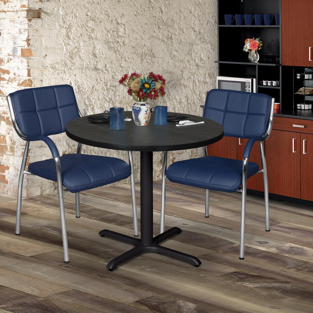 Cain 30" Round Breakroom Table- Ash Grey. Picture 6